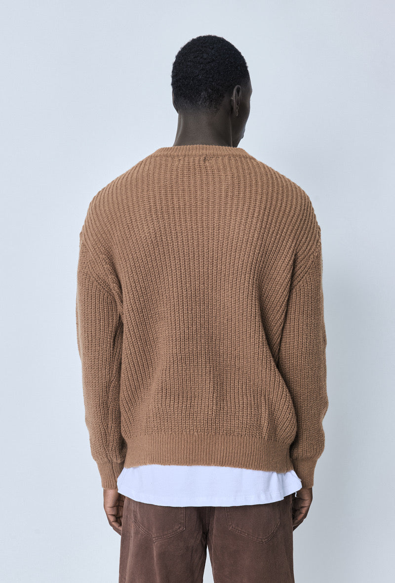 Pull Brown à Col Rond