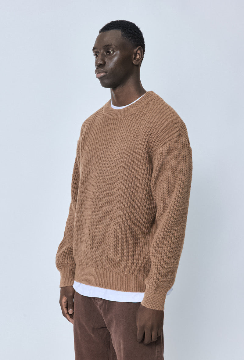 Pull Brown à Col Rond