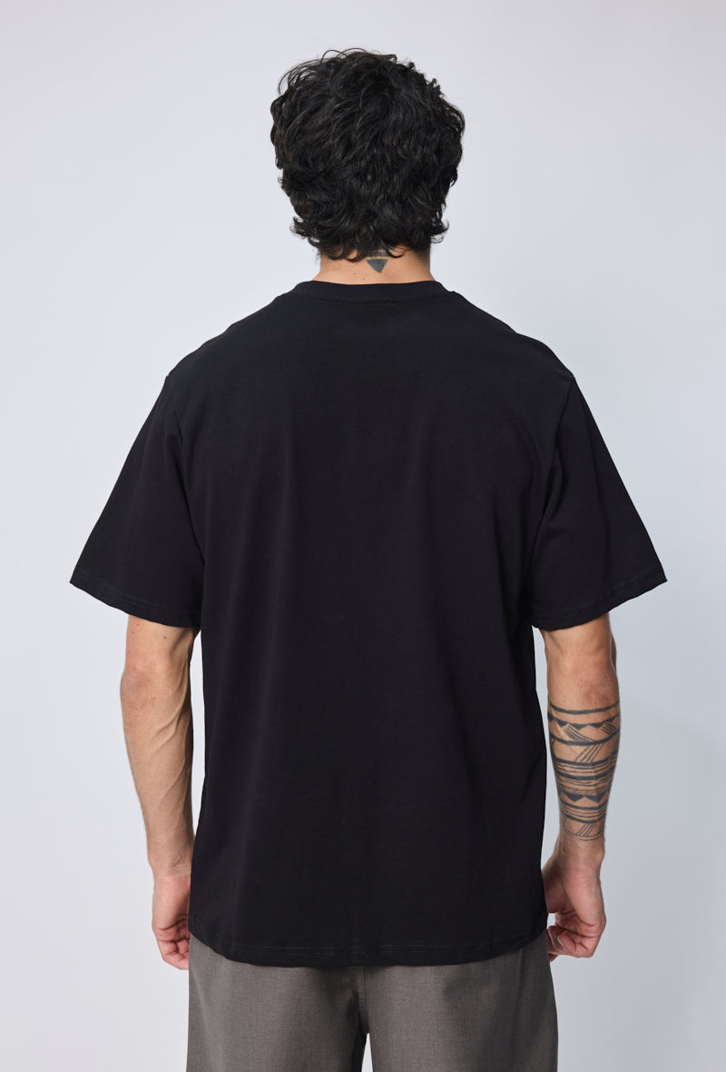 T-SHIRT UNI OVERSIZE NOIR