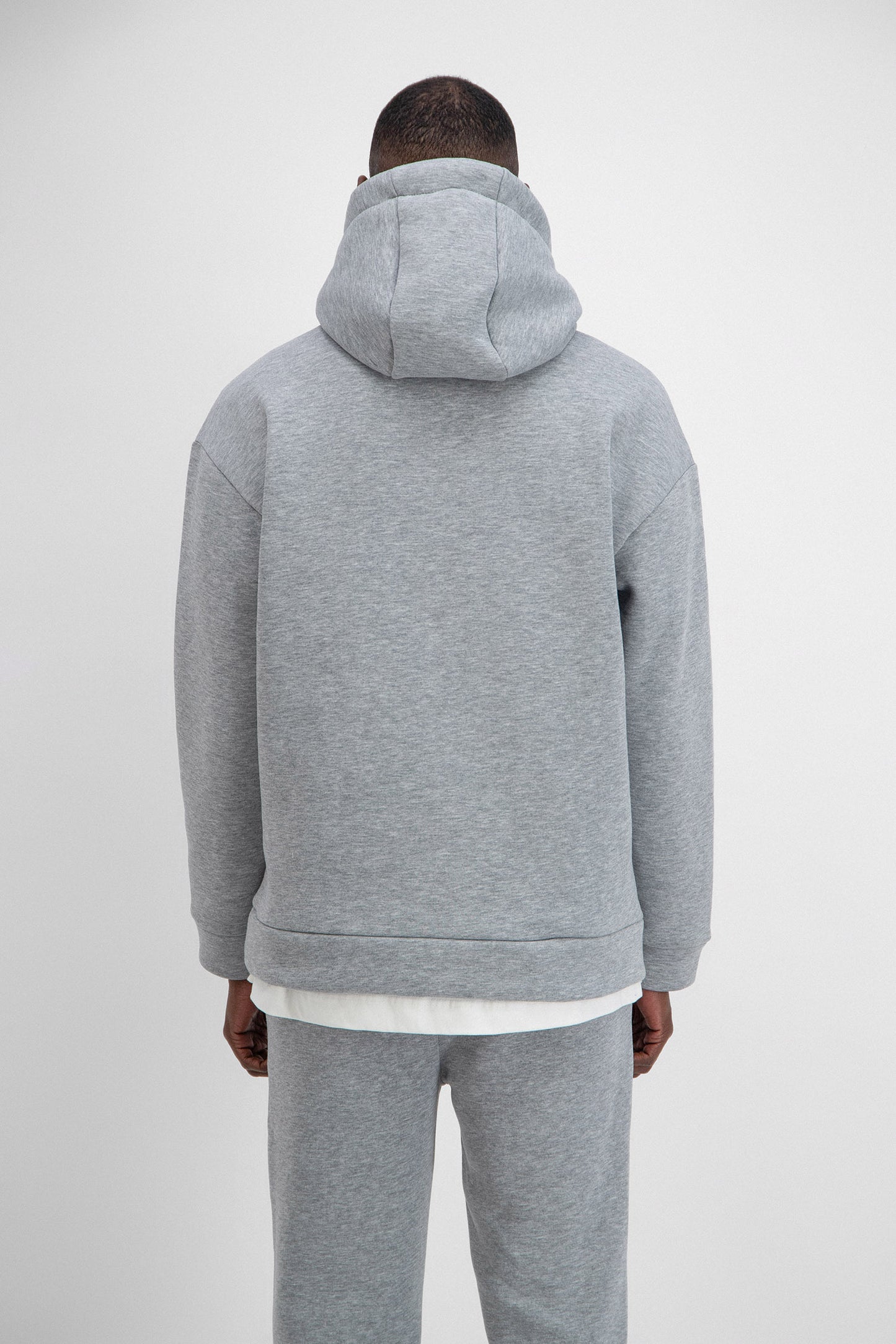 Sweat Chic Gris Coeur Blanc