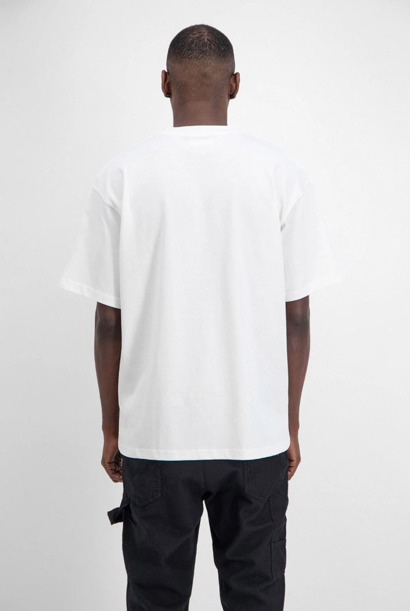 T-shirt Chic Blanc Coeur Red
