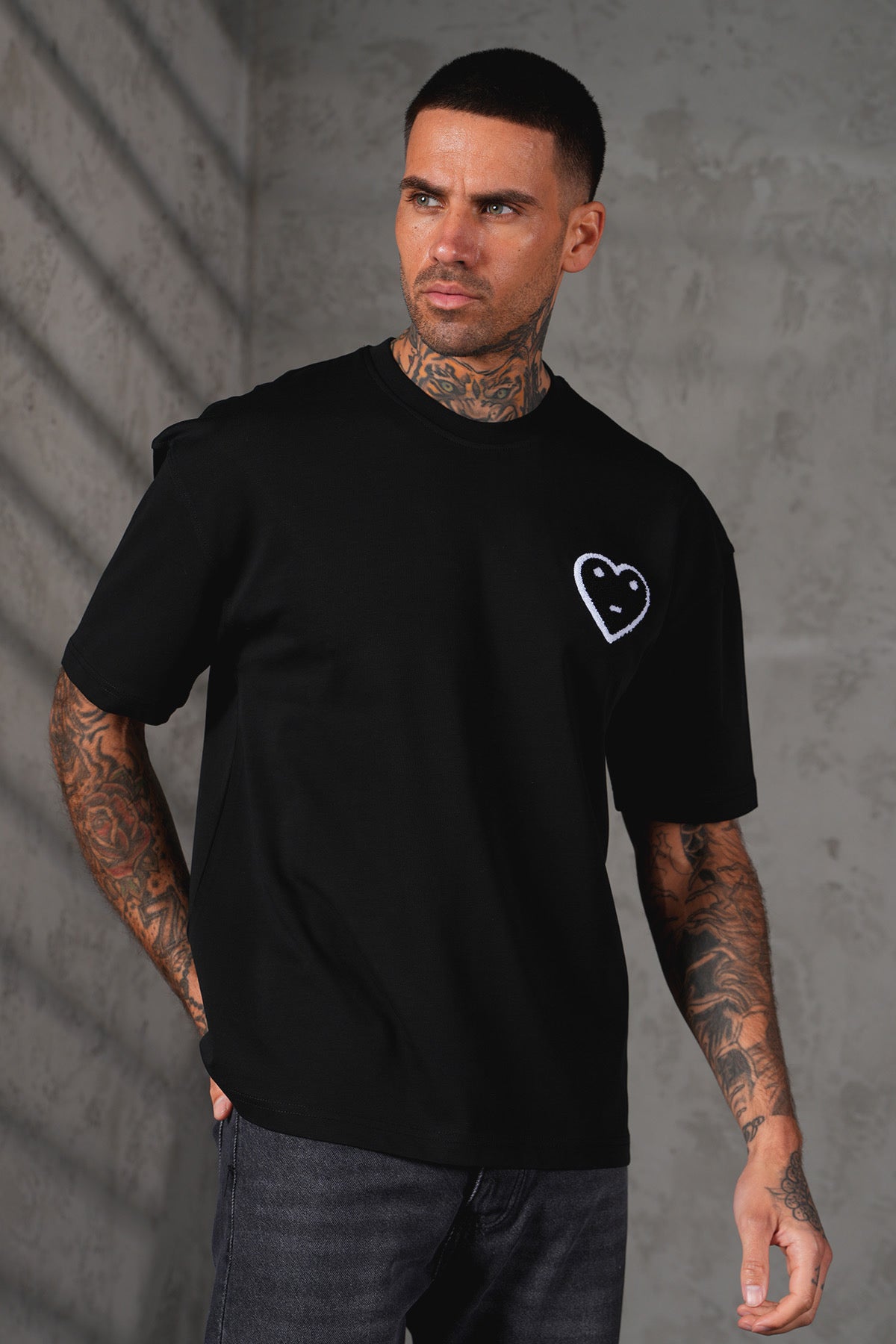 T-shirt Émo Noir