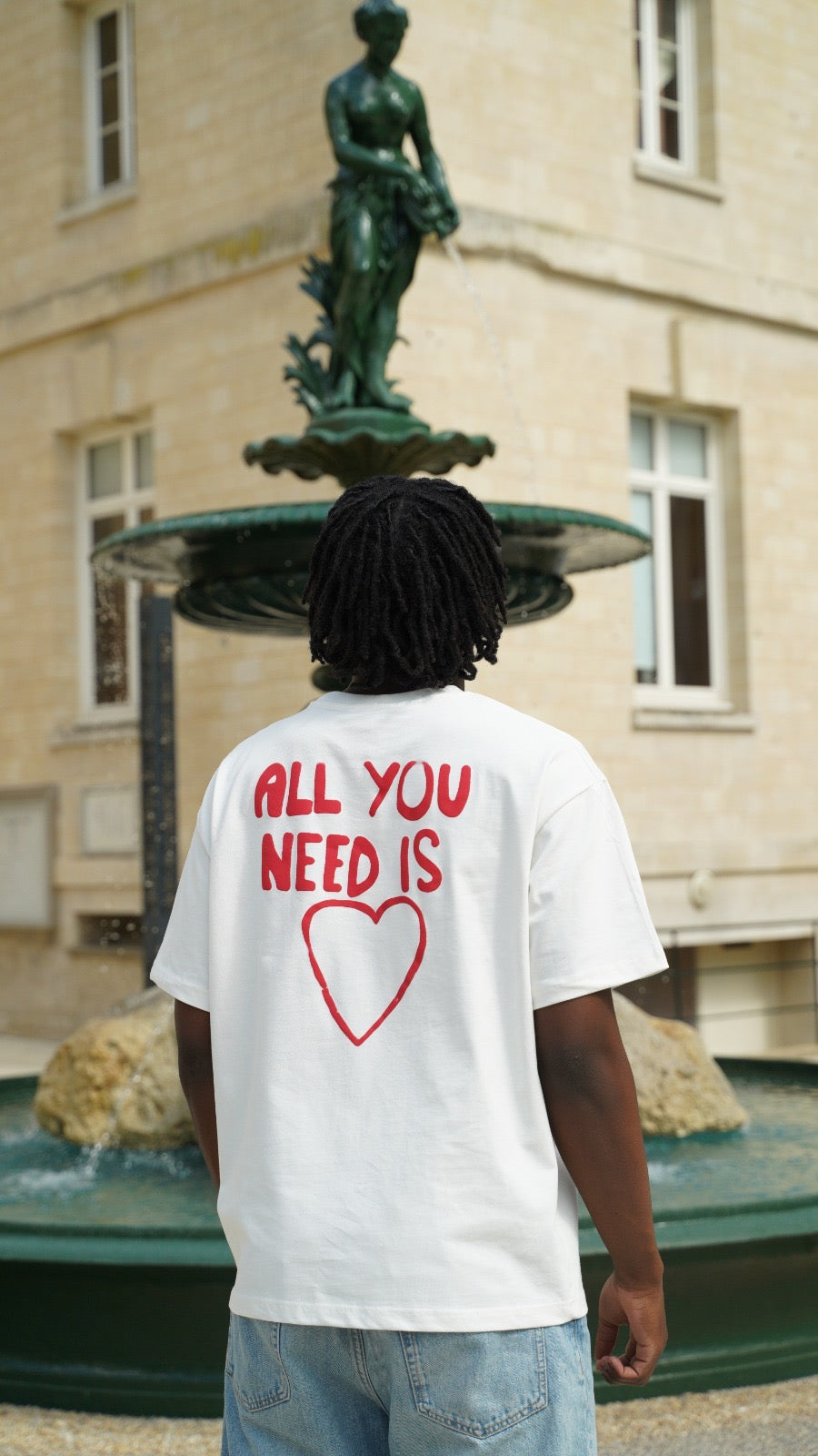 T-shirt Blanc All You Need