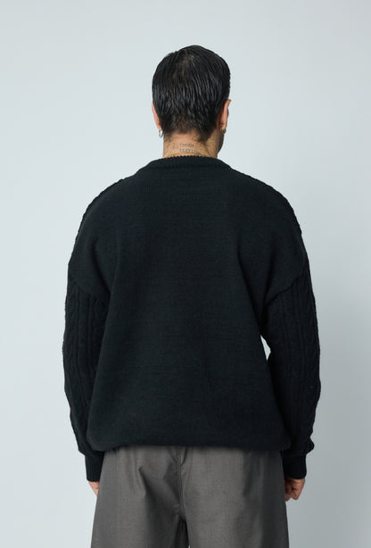 Pull Tréssé Noir