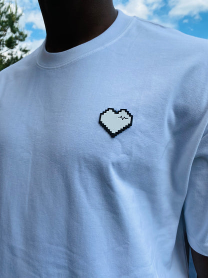 T-Shirt Mini Coeur Blanc