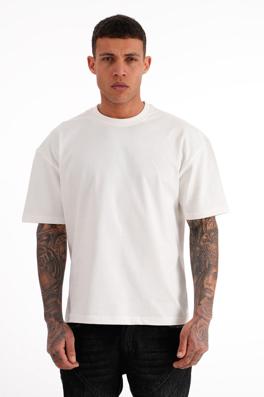 T-shirt Mini Coeur Blanc