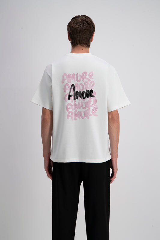 T-shirt Blanc Chic Amore
