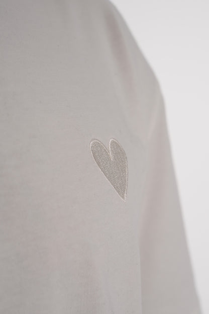 T-shirt Mini Coeur Blanc