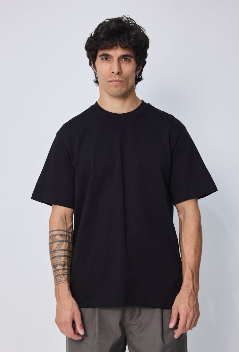 T-SHIRT UNI OVERSIZE NOIR