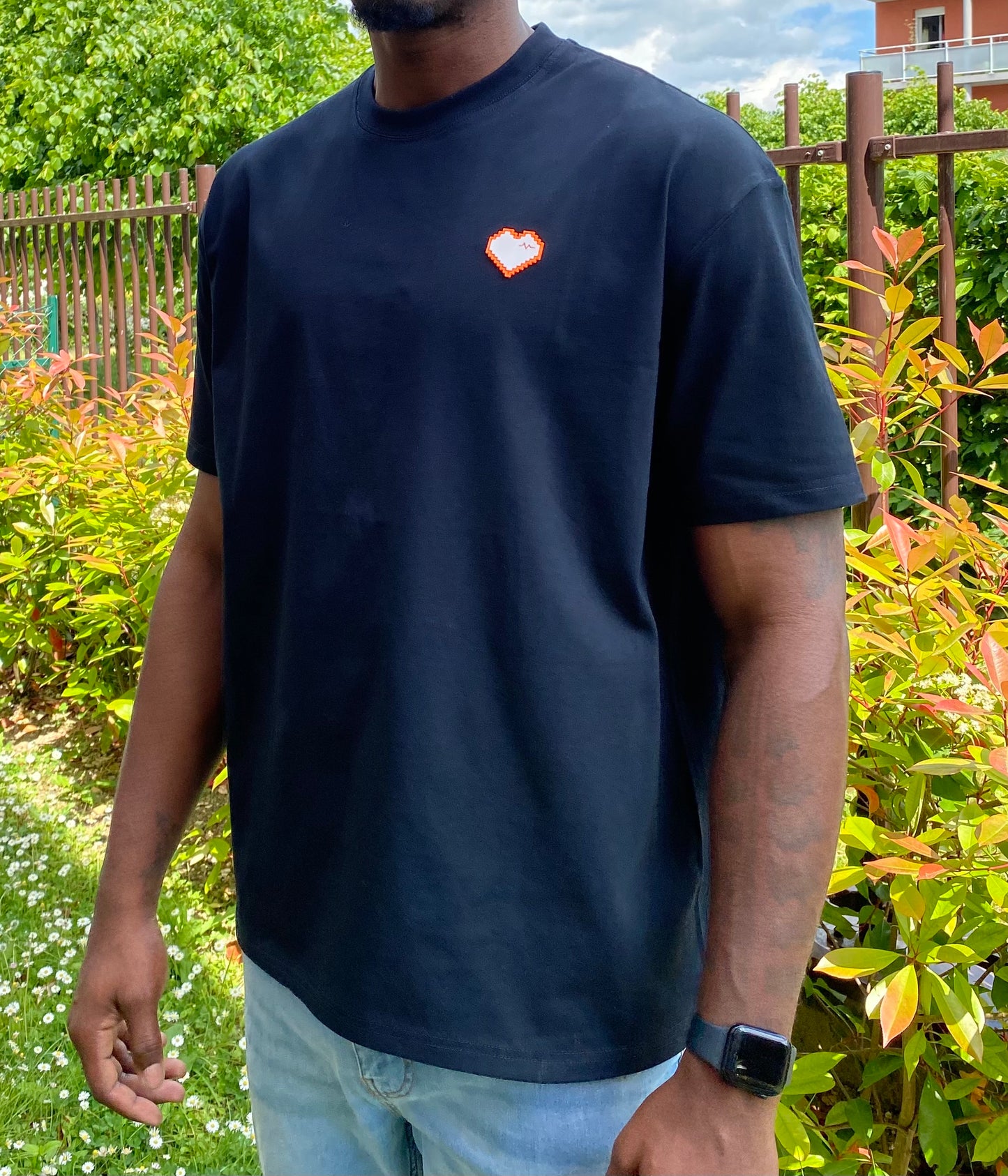 T-shirt Mini Coeur Noir