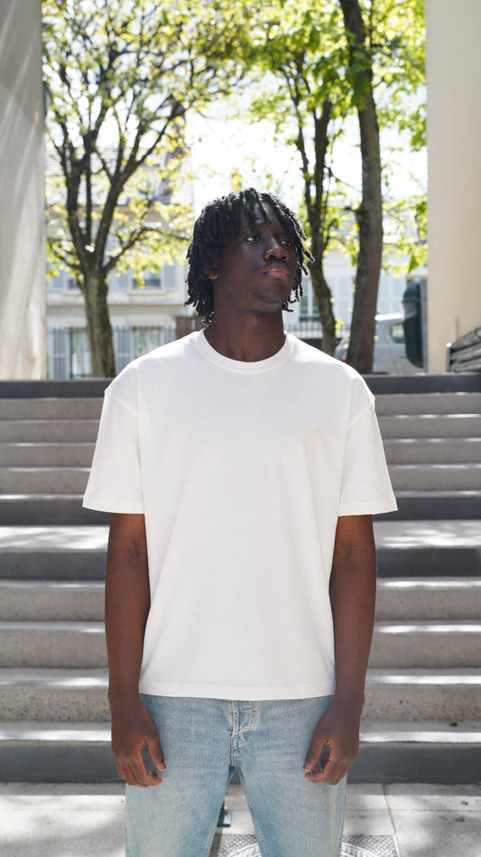 T-shirt Mini Coeur Blanc