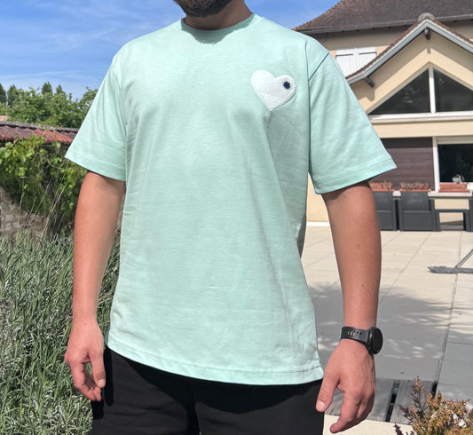 T-shirt Coeur Chic vert