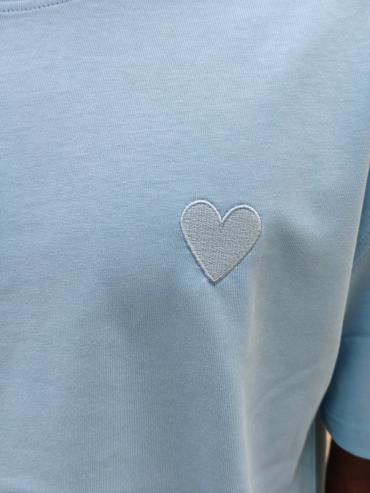 T-shirt mini coeur ciel
