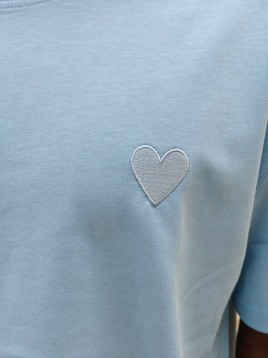 T-shirt mini coeur ciel