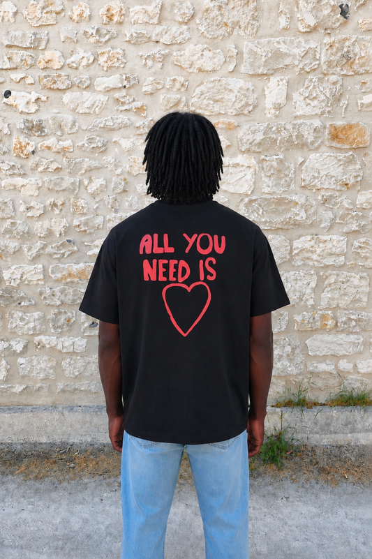 T-SHIRT NOIR ALL YOU NEED