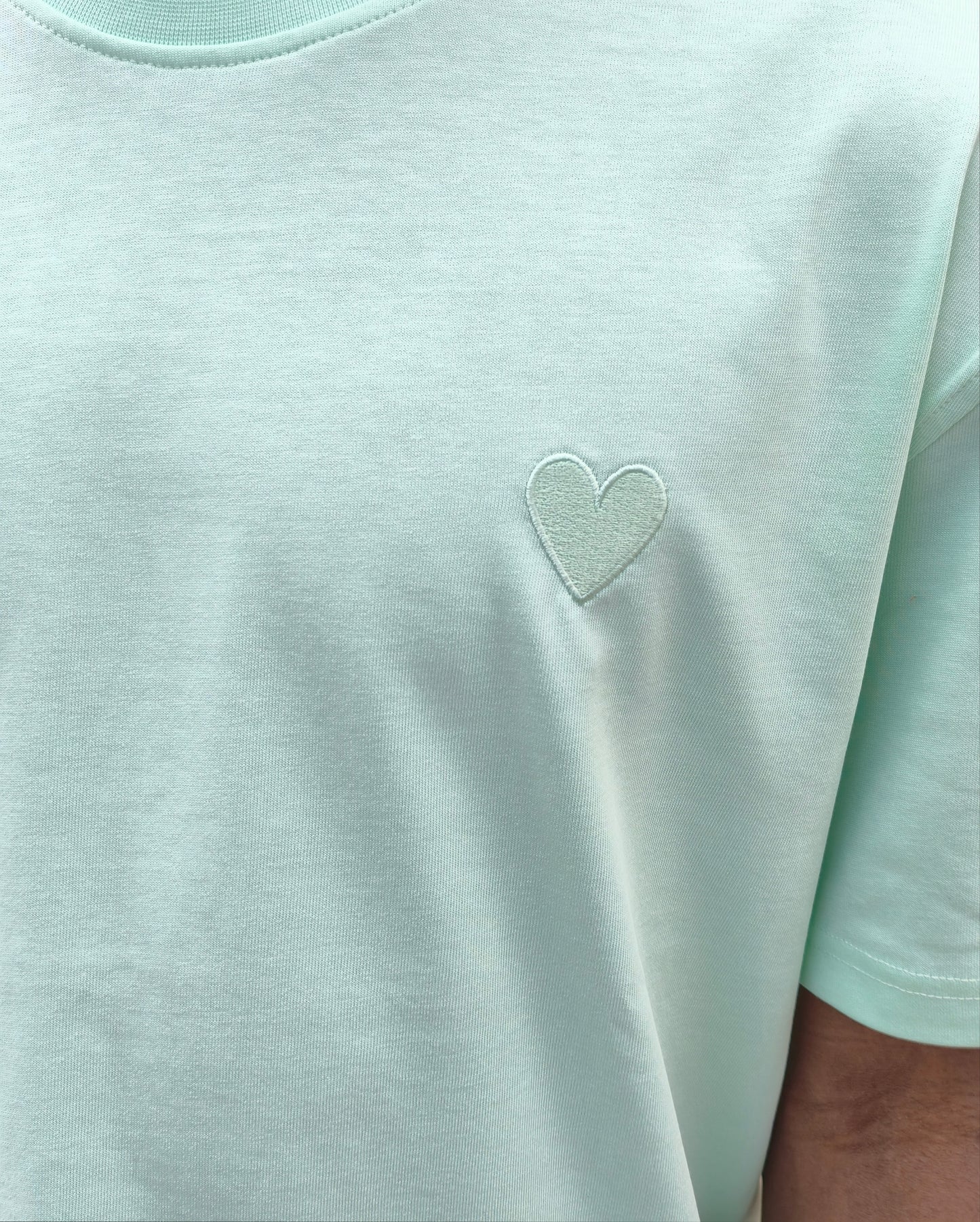 T-shirt mini coeur green